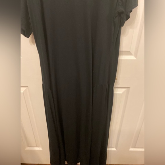 NWOT size 18 Petite Jessica London scoop neck black knit maxi dress - Picture 5 of 10